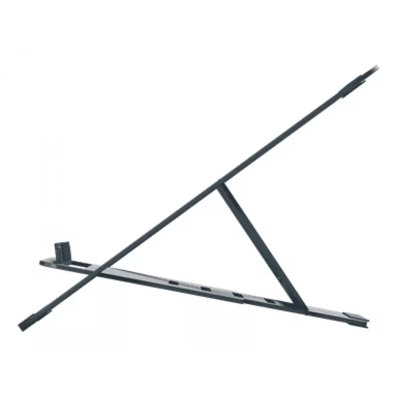 Leitz Ergo Aliuminio itin plokščias reguliuojamas nešiojamojo kompiuterio stovas, tamsiai pilkas, aliuminis, 25,4 cm (10 col.) – 43,2 cm (17 col.)