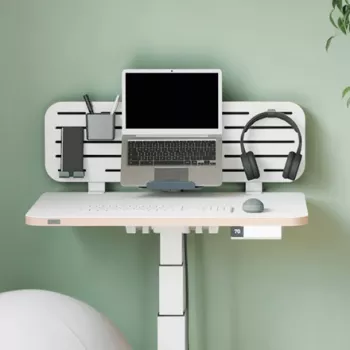 Leitz Ergo Pegboard stalo organizatorius su nešiojamojo kompiuterio laikikliu, 80x25 cm