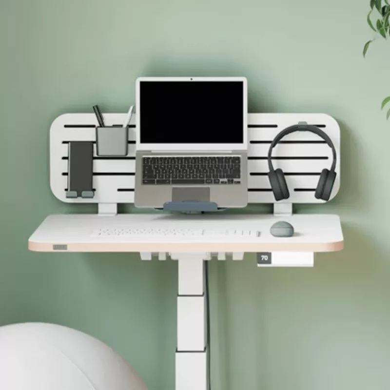 Leitz Ergo Pegboard stalo organizatorius su nešiojamojo kompiuterio laikikliu, 80x25 cm