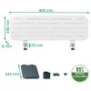 Leitz Ergo Pegboard stalo organizatorius su nešiojamojo kompiuterio laikikliu, 80x25 cm