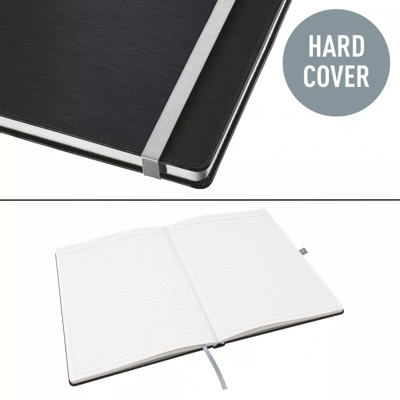 Leitz Style užrašų knyga A4 linijinė kietais viršeliais, Monochromatic, Juoda, A4, 80 lapų, 100 g/m², Linijinis popierius