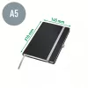 Leitz Style A5 kietais viršeliais languotas sąsiuvinis, juodas, 80 lapų, 100 g/m²