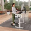 Leitz Ergo Active ergonominis antinuovarginis kilimėlis stovėjimui, stačiakampis, juodas, poliuretanas, 605 x 681 mm