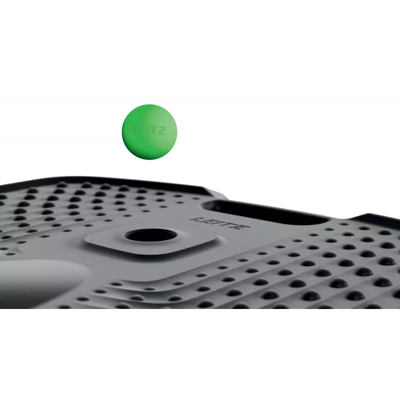 Leitz Ergo Active ergonominis antinuovarginis kilimėlis stovėjimui, stačiakampis, juodas, poliuretanas, 605 x 681 mm