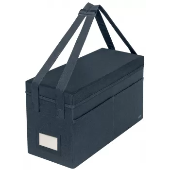 Leitz Fabric Hot Desking Work Bag su dangčiu, laikymo krepšys, pilka, stačiakampė, audinys, vienspalvis, unisex