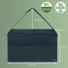 Leitz Fabric Hot Desking Work Bag su dangčiu, laikymo krepšys, pilka, stačiakampė, audinys, vienspalvis, unisex