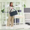 Leitz Fabric Hot Desking Work Bag su dangčiu, laikymo krepšys, pilka, stačiakampė, audinys, vienspalvis, unisex