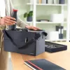 Leitz Fabric Compact Hot Desking Work Bag su dangčiu, pilka