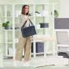 Leitz Fabric Compact Hot Desking Work Bag su dangčiu, pilka