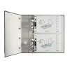 Leitz Double Mechanism Lever Arch File Classic Marbled, 2 x A5, Kartonas, Juoda, Tekstūruotas paviršius, 1000 lapų, 80 g/m²