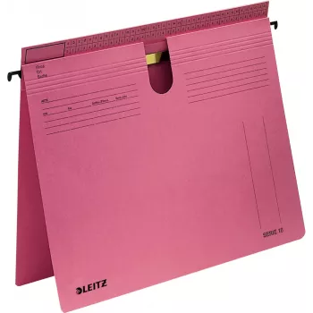 Leitz SERIE 18 kabančios bylos kartonas A4 Raudona