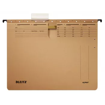 Leitz ALPHA kabantis segtuvas kartoninis A4 rudas
