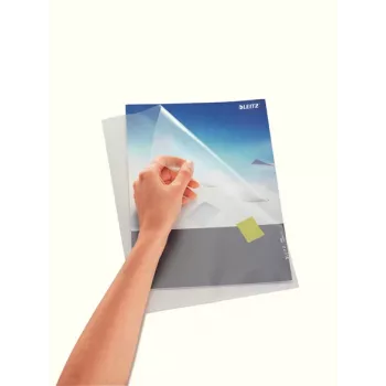 LEITZ Punched Pockets Standard, A4, PP, grūdėti, 0.13 mm, atviras viršus ir šonas, dokumentų apsauga (4000-00-03)