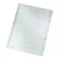 Leitz 43230000 skaitmeniniai skirtukai, kartonas/plastikas, pilki
