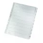Leitz 43240000 Skaitmeniniai skirtukai, kartonas, plastikas, pilki