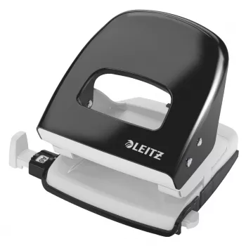 Leitz NeXXt skylmušis 5008, 2 skylės, 30 lapų, juodas/baltas, metalinis