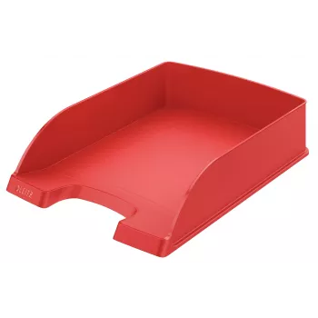 Leitz Plus standartinis dokumentų dėklas, polistirolas, raudonas, 255 mm x 357 mm x 70 mm