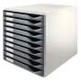 Leitz formų rinkinys, 10 stalčių, pilkas, 4.3 kg, 285 x 355 x 290 mm