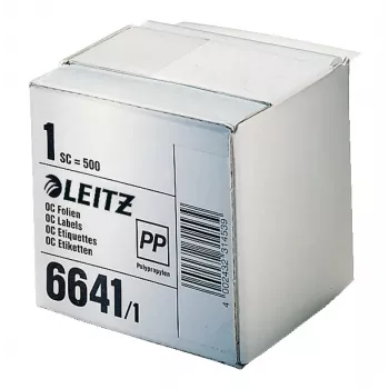 Leitz 66411000 lipnus etiketės lapas Skaidrus