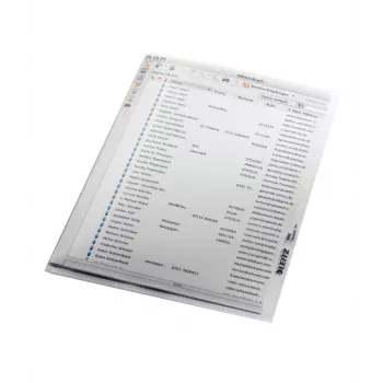 Leitz Quality Folder A5, 30% perdirbto plastiko, 150 x 210 mm (A5), polipropilenas (PP), skaidrus, portretinis, 160 mm, 220 mm