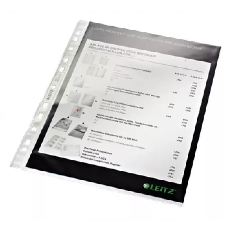 Leitz High Quality Pocket 75 my A4, A4, permatomas, polipropilenas (PP), 0,075 mm, 230 mm, 1 mm