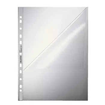 Leitz Quality Pocket A4 atidarytas viršuje ir kairėje, 30% perdirbto plastiko