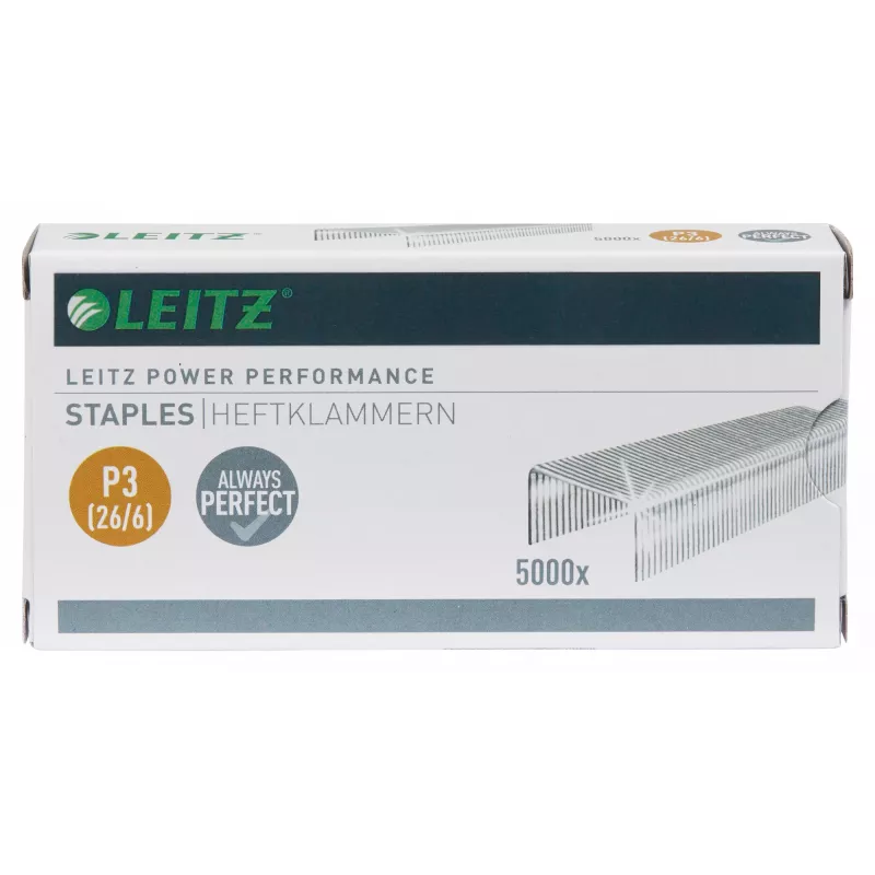 Leitz P3 26/6 segtukai 5000 vnt., 26/6, 6 mm