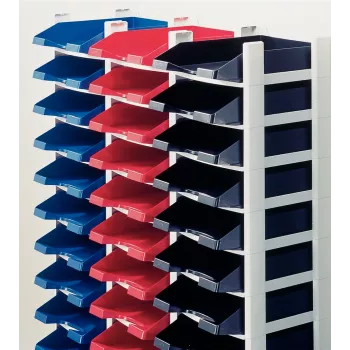 Leitz Plus 3 dėklų stovas popieriams, juodas, A4