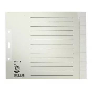 Leitz 12240085 tuščias skirtukų indeksas, popierius, pilka