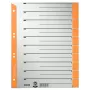 Leitz 16520045 Skaitmeniniai skirtukai Kartonas Pilka, Oranžinė