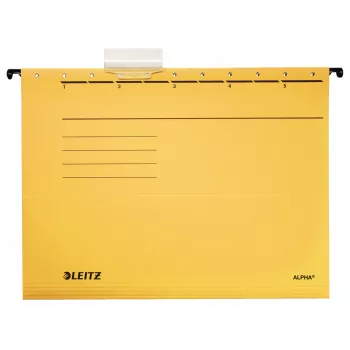 Segtuvas Leitz Alpha A4 geltonas kartonas