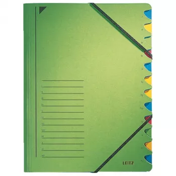 Leitz 39120055 kartoniniai skirtukai žali A4