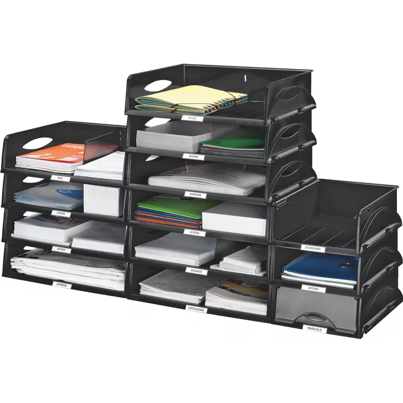 Leitz Sorty Tray Landscape A4 Maxi pilkas dokumentų dėklas