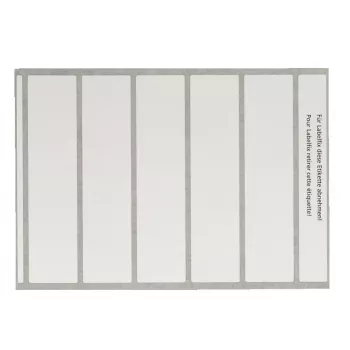 Lipnios etiketės Leitz 66520001, baltos, užapvalintais kampais, 46 x 195 mm, A4