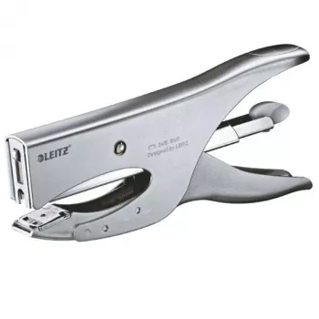 Segtuvų replės Leitz Plier 5549, 40 lapų, galinis pakrovimas, sidabrinė, 24/8