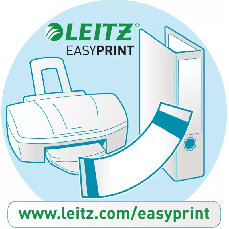 Leitz PC spausdinamas indeksas, PP, ypač platus, skaitmeninės kortelės, polipropilenas (PP), mėlyna, žalia, oranžinė, raudona, geltona, 245 mm, 2 mm, 305 mm