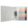 LEITZ Plastikinis skyriklis su skaičiais, A4 Extra Wide, 1-10, rašomas kompiuteriu, permatomas su spalvotomis kortelėmis, PP, 10 dalių (1293-00-00)