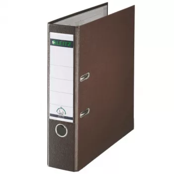 Leitz plastikinis segtuvas su svirtimi A4 80mm 180° ruda