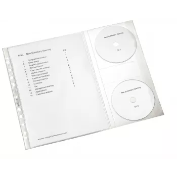 Leitz Premium CD Kišenė A4, 30% perdirbto plastiko