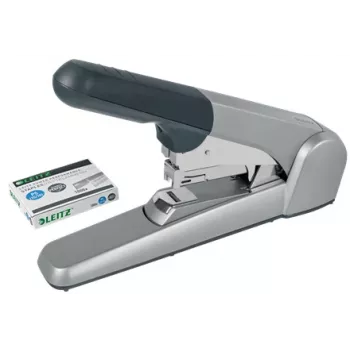 Leitz Heavy Duty Flat Clinch segiklis, 60 lapų, pilka, šviesiai pilka, standartinis užspaudimas, 25/10, 6 cm, 110 sąvaržėlių