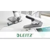Leitz Heavy Duty Flat Clinch segiklis, 60 lapų, pilka, šviesiai pilka, standartinis užspaudimas, 25/10, 6 cm, 110 sąvaržėlių