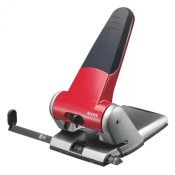 Leitz Heavy Duty 5180 dviejų skylių perforatorius 65 lapų Raudonas