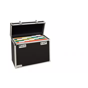 Leitz Mobile Filing Case Lockable A4, juoda, chromas, plastikas, kombinacinis užraktas, 15 L, 366 mm, 165 mm