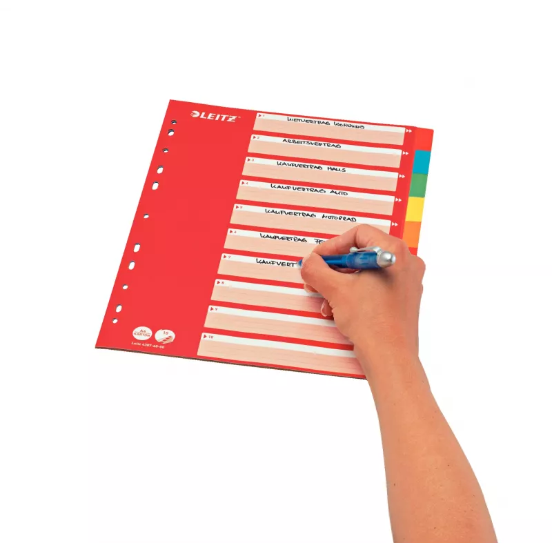 Leitz 43876000 daugiaspalvės A4 kartoninės pertvaros