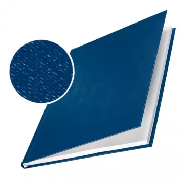 Leitz impressBIND kieti lininiai viršeliai 3,5 mm, A4, kartonas, mėlyni, 10 vnt.