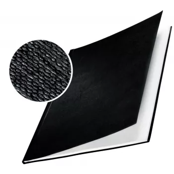 Leitz impressBIND kieti viršeliai su linine apdaila 14,0 mm, A4, kartonas, juodi, matiniai, 140 lapų, 1,4 cm