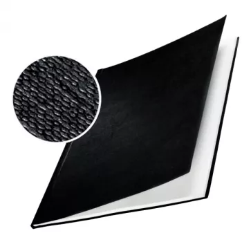 Leitz impressBIND kieti lininiai viršeliai 17,5 mm, A4, kartonas, juoda, 175 lapų, 1,75 cm, 216 mm