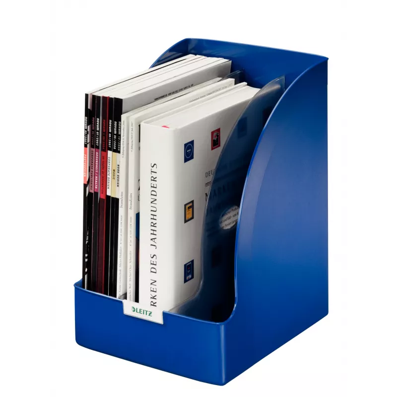 Leitz Plus Jumbo žurnalinė dėžutė, mėlyna, plastmasė, A4, 20,5 cm, 740 g