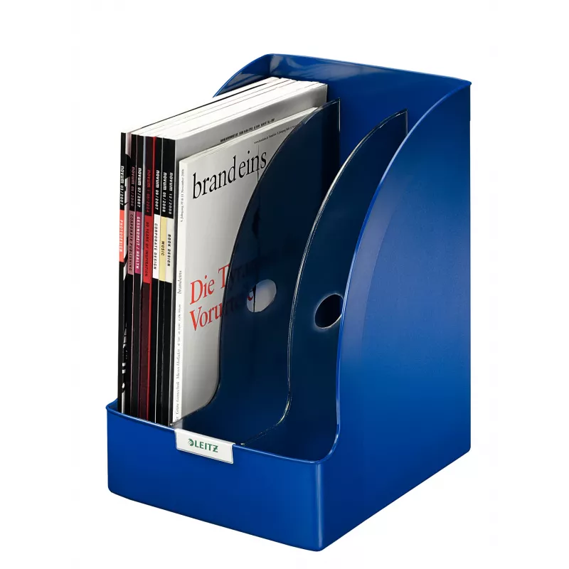 Leitz Plus Jumbo žurnalinė dėžutė, mėlyna, plastmasė, A4, 20,5 cm, 740 g