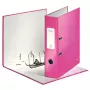 Leitz Lever Arch File 180° WOW POB/Laminuotas A4/80mm, A4, Kartonas, Rožinė, 600 lapų, 80 g/m², 8 cm